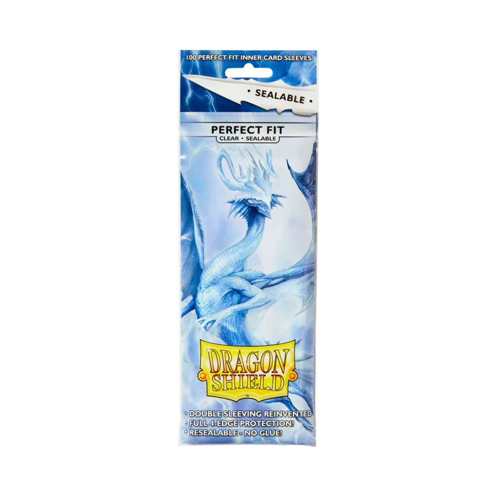 Dragon Shield: Sealable Perfect Fit Sleeves (100) - Clear