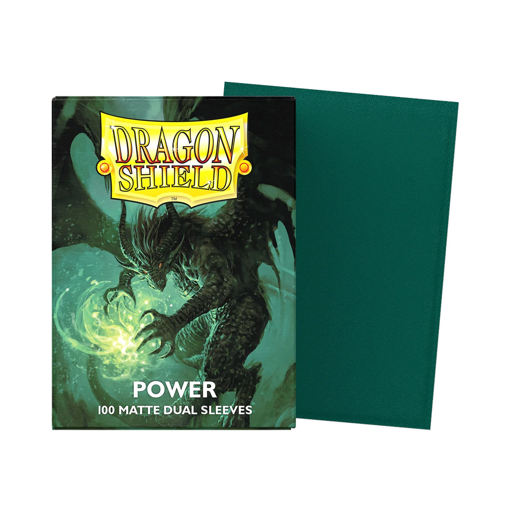 Dragon Shield: Standard Matte Dual Sleeves (100) - Power