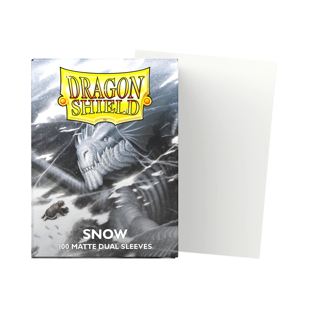 Dragon Shield: Standard Matte Dual Sleeves (100) - Snow