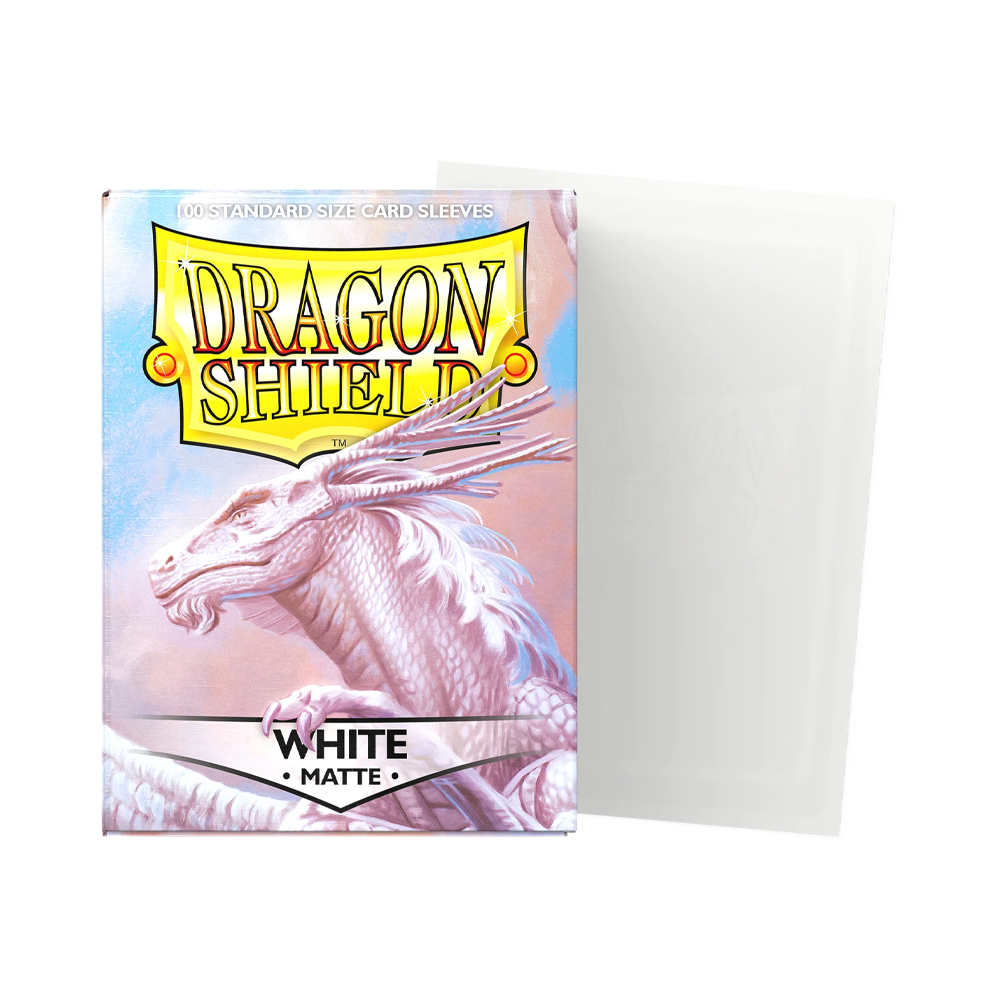 Dragon Shield: Standard Matte Sleeves (100) - White