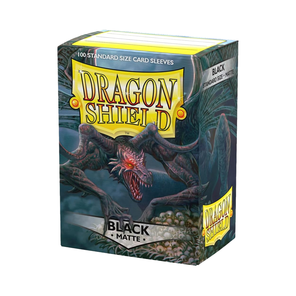Dragon Shield: Standard Matte Sleeves (100) – Black