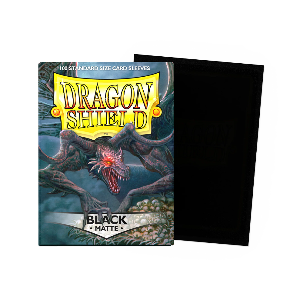 Dragon Shield: Standard Matte Sleeves (100) – Black