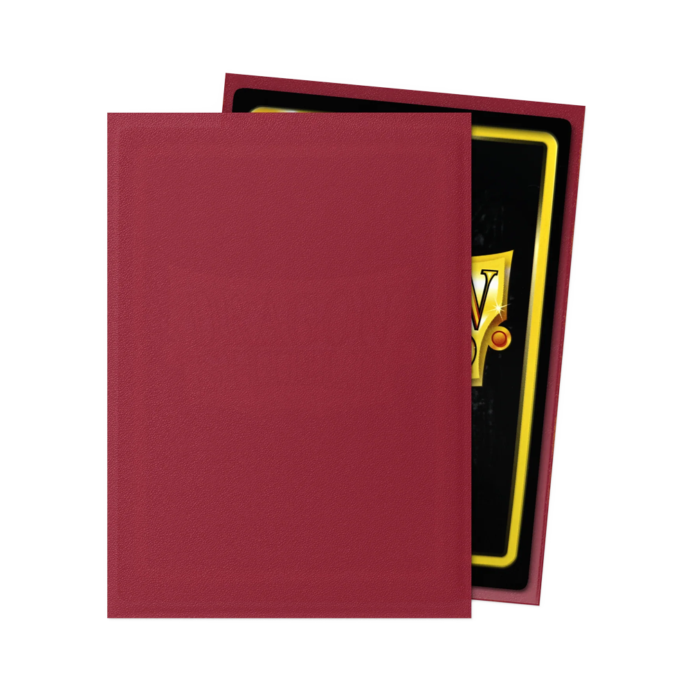 Dragon Shield: Standard Matte Sleeves (100) - Blood Red