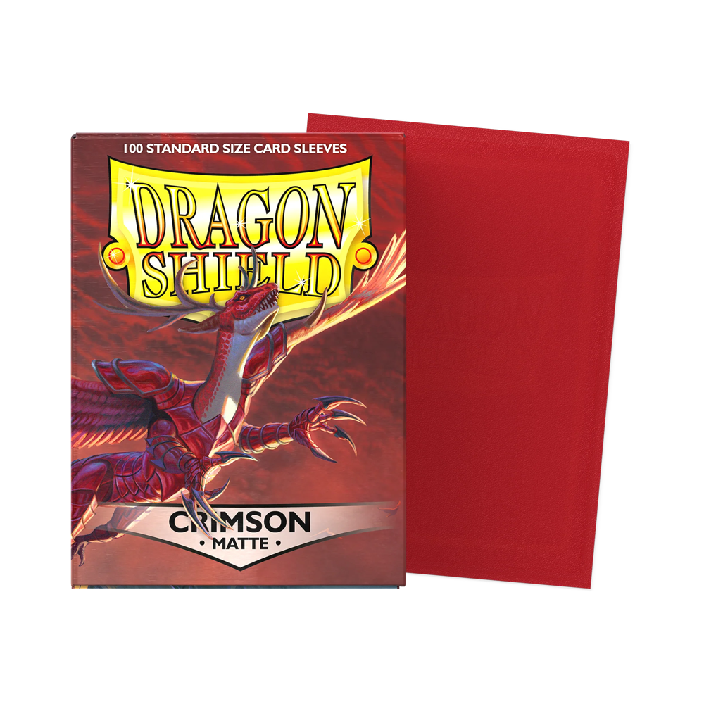 Dragon Shield: Standard Matte Sleeves (100) - Crimson