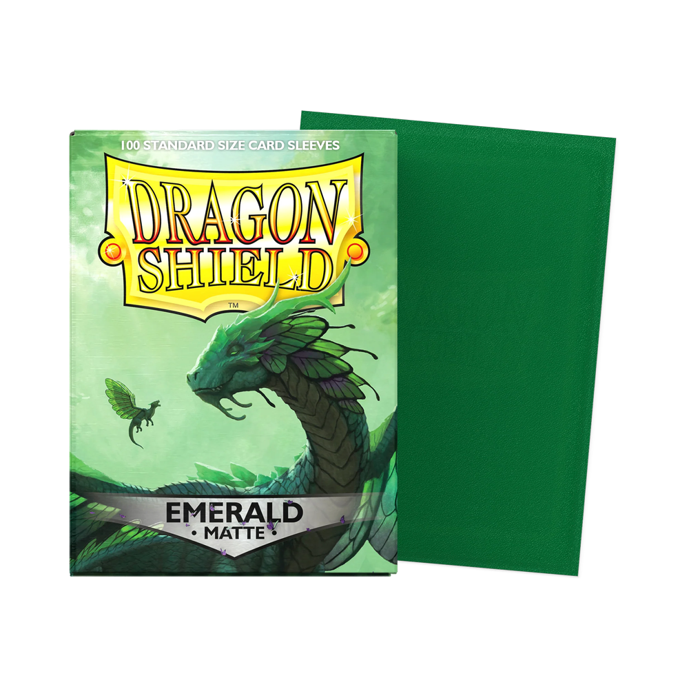 Dragon Shield: Standard Matte Sleeves (100) - Emerald