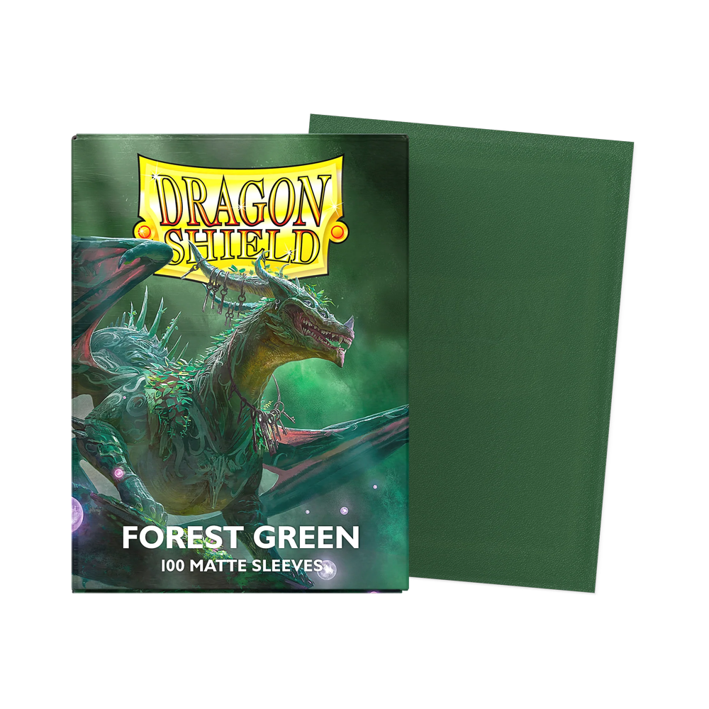 Dragon Shield: Standard Matte Sleeves (100) - Forest Green