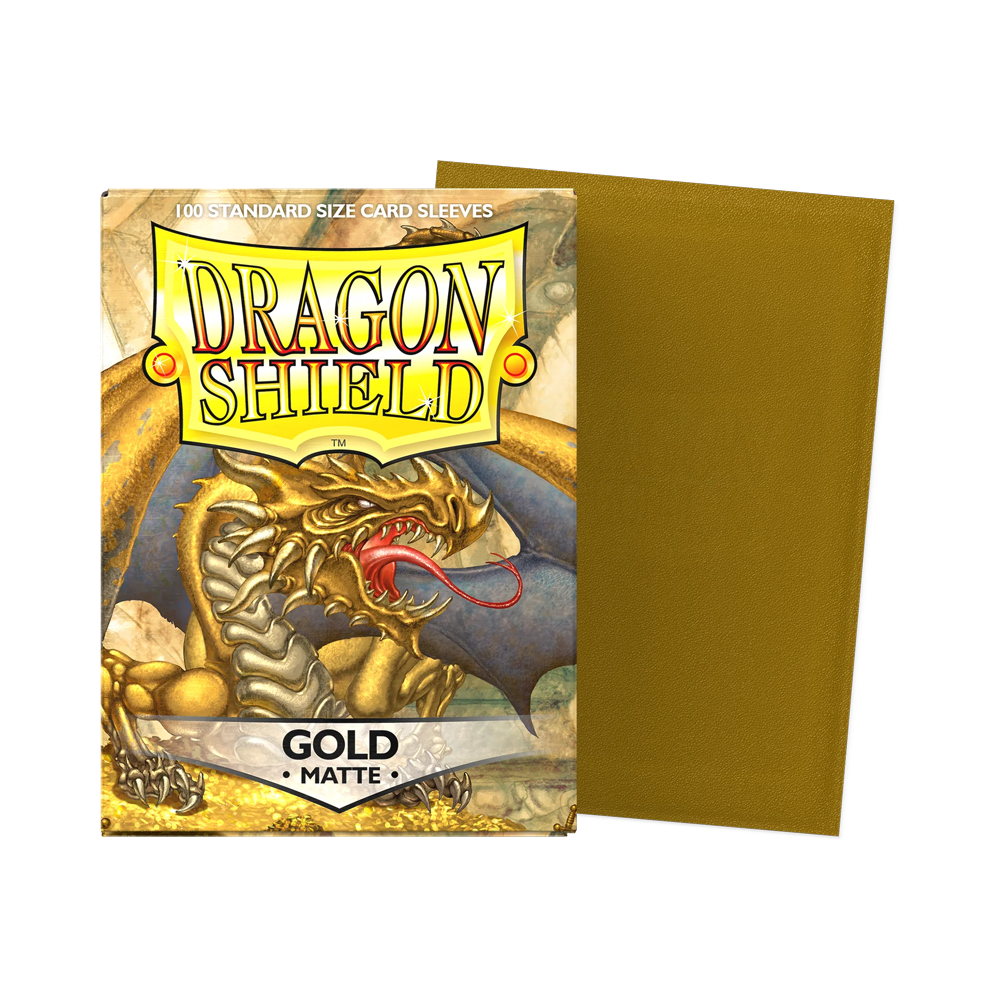 Dragon Shield: Standard Matte Sleeves (100) - Gold