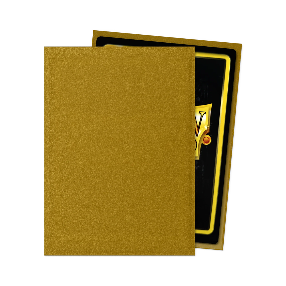 Dragon Shield: Standard Matte Sleeves (100) - Gold