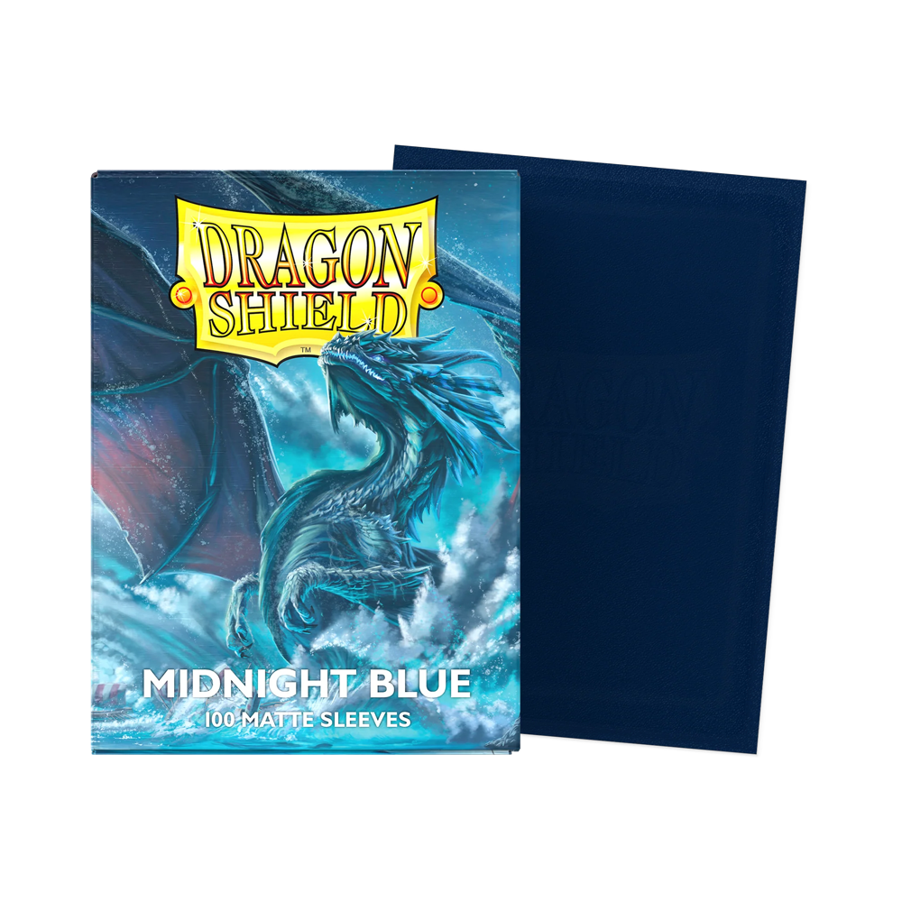 Dragon Shield: Standard Matte Sleeves (100) - Midnight Blue