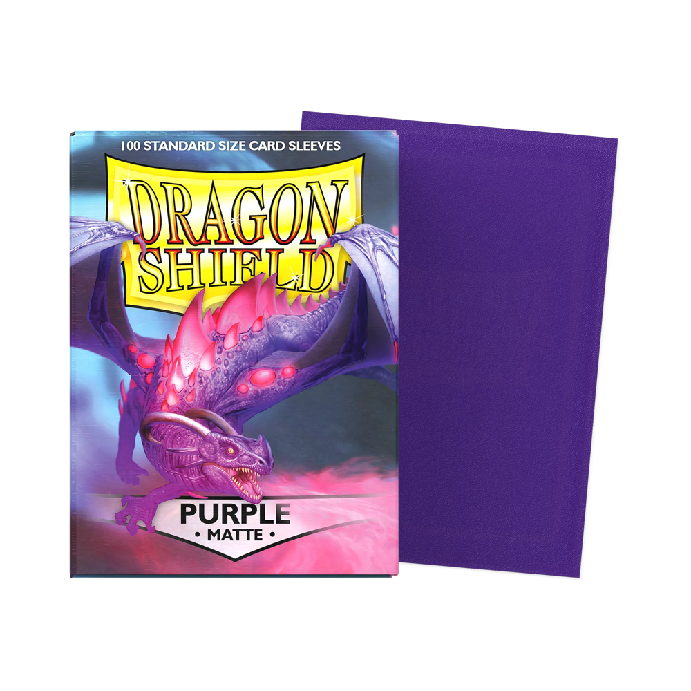 Dragon Shield: Standard Matte Sleeves (100) - Purple