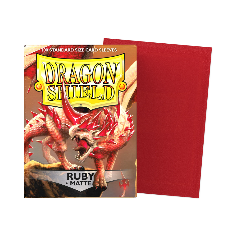 Dragon Shield: Standard Matte Sleeves (100) - Ruby