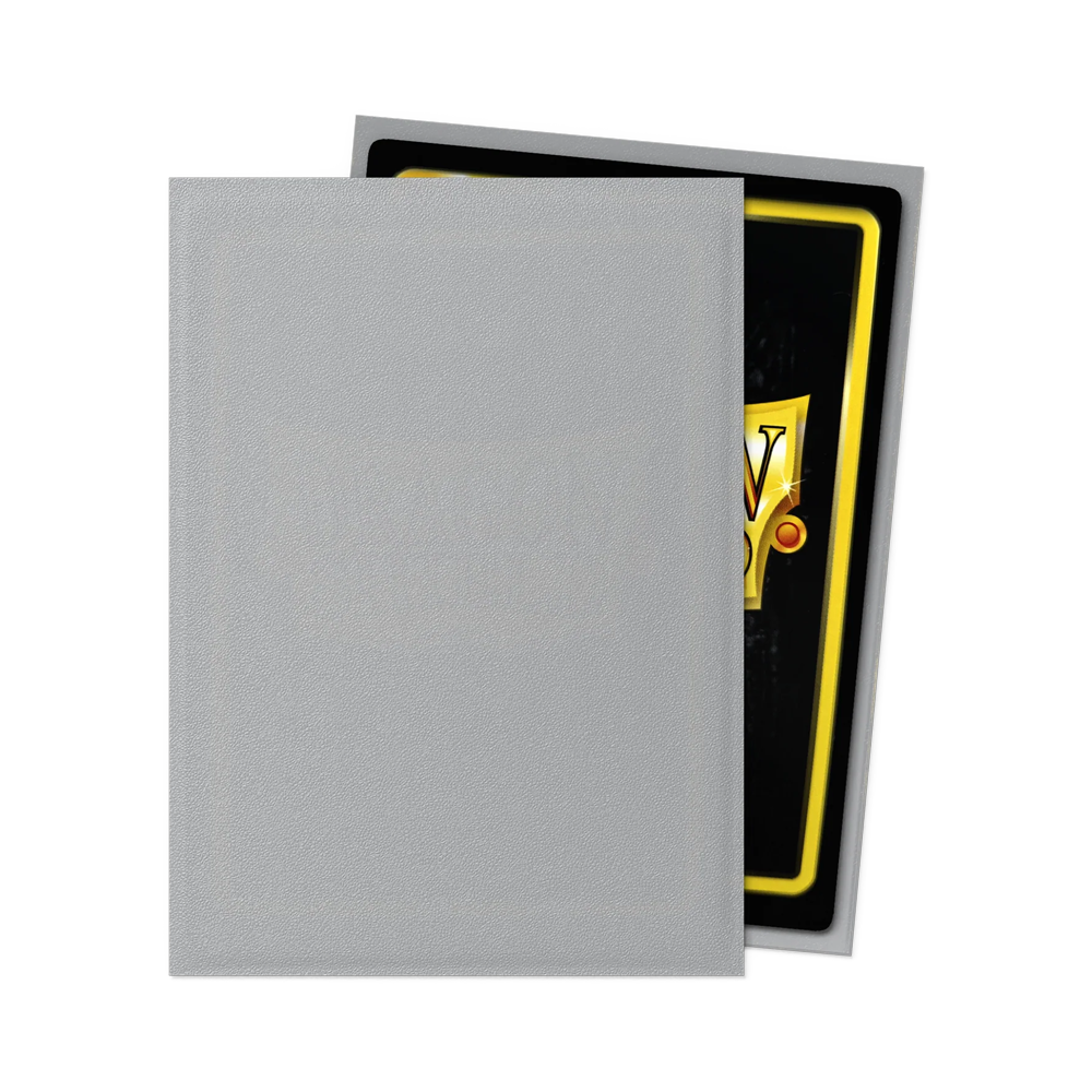 Dragon Shield: Standard Matte Sleeves (100) - Silver