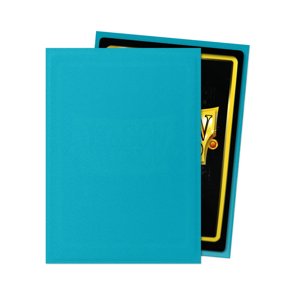 Dragon Shield: Standard Matte Sleeves (100) - Turquoise (Players' Choice Matte Sleeves)