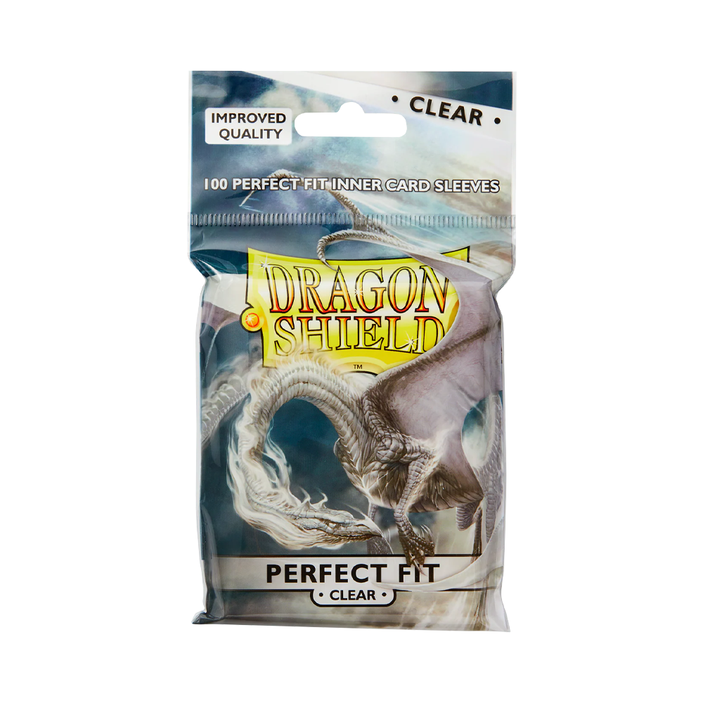 Dragon Shield: Standard Toploading Perfect Fit Sleeves (100) – Clear