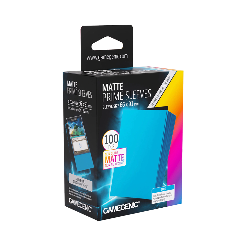 Gamegenic: Matte Prime Sleeves Standard Size (100 st) - Blå