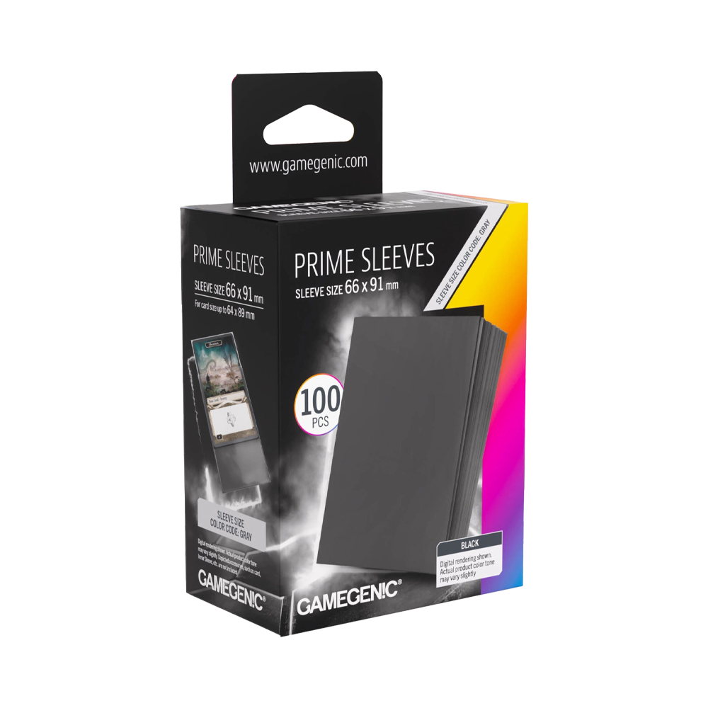 Gamegenic: Prime Sleeves Standard Size (100 st) - Svart