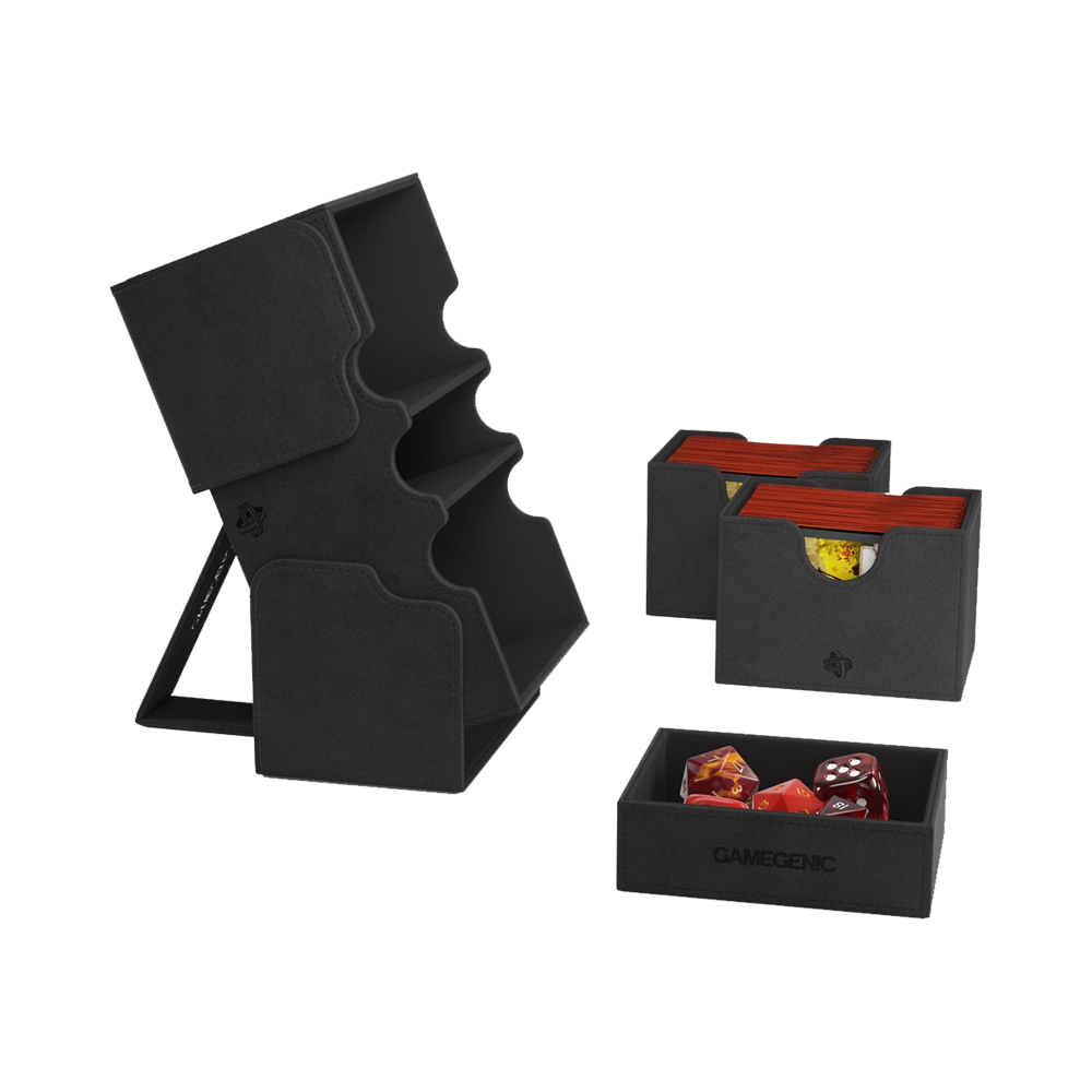 Gamegenic: Stronghold 200+ XL Convertible Deck Box - Black