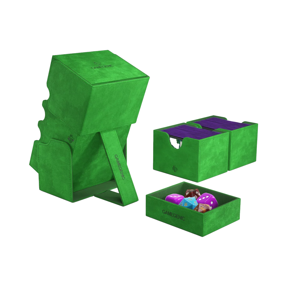 Gamegenic: Stronghold 200+ XL Convertible Deck Box - Green