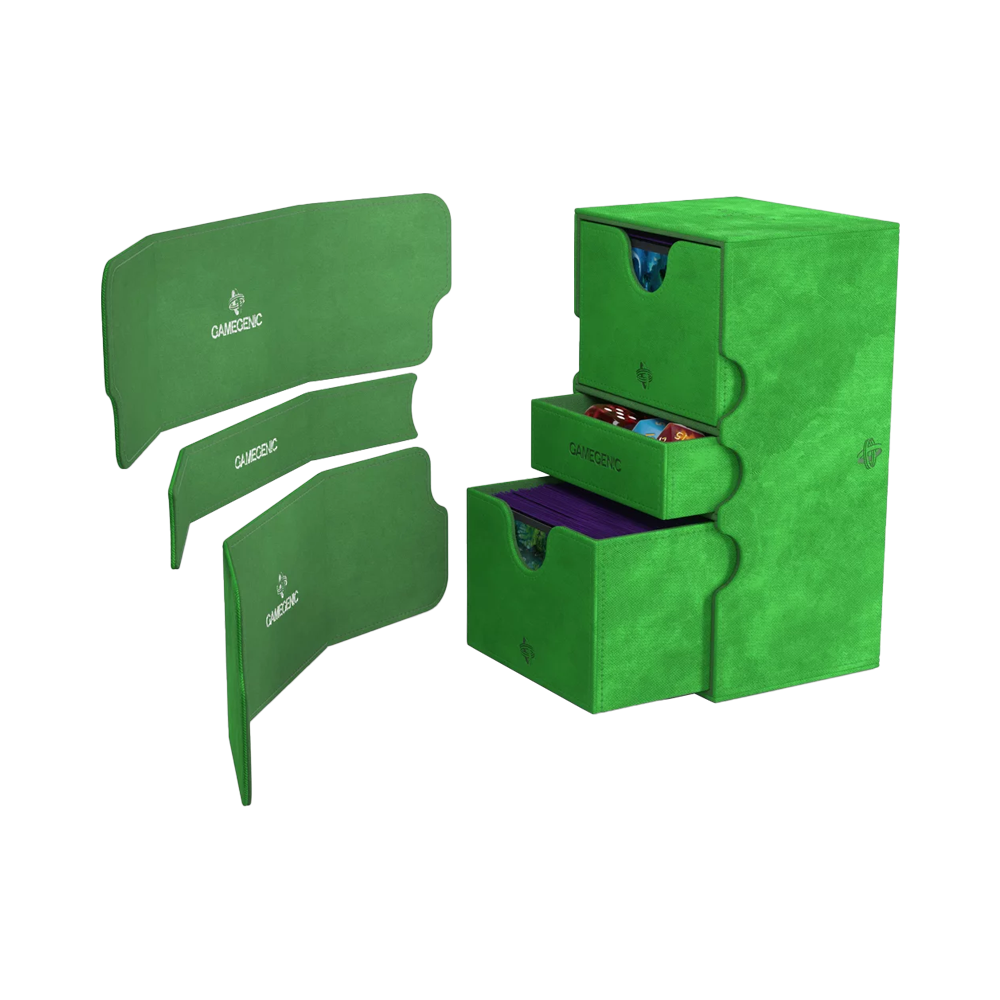 Gamegenic: Stronghold 200+ XL Convertible Deck Box - Green