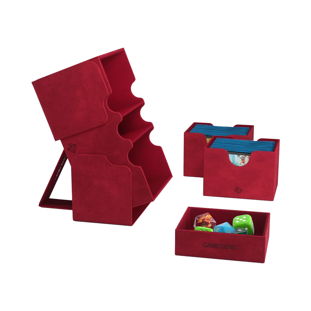 Gamegenic: Stronghold 200+ XL Convertible Deck Box - Red
