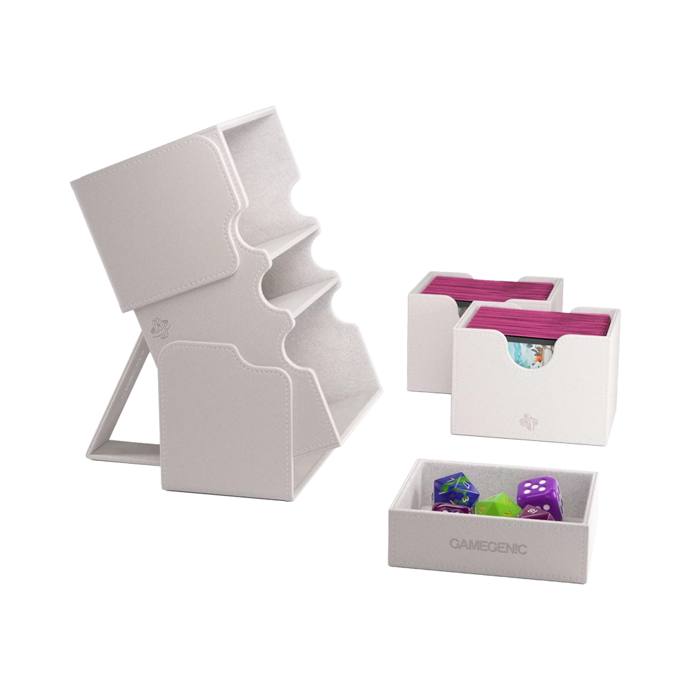 Gamegenic: Stronghold 200+ XL Convertible Deck Box - White