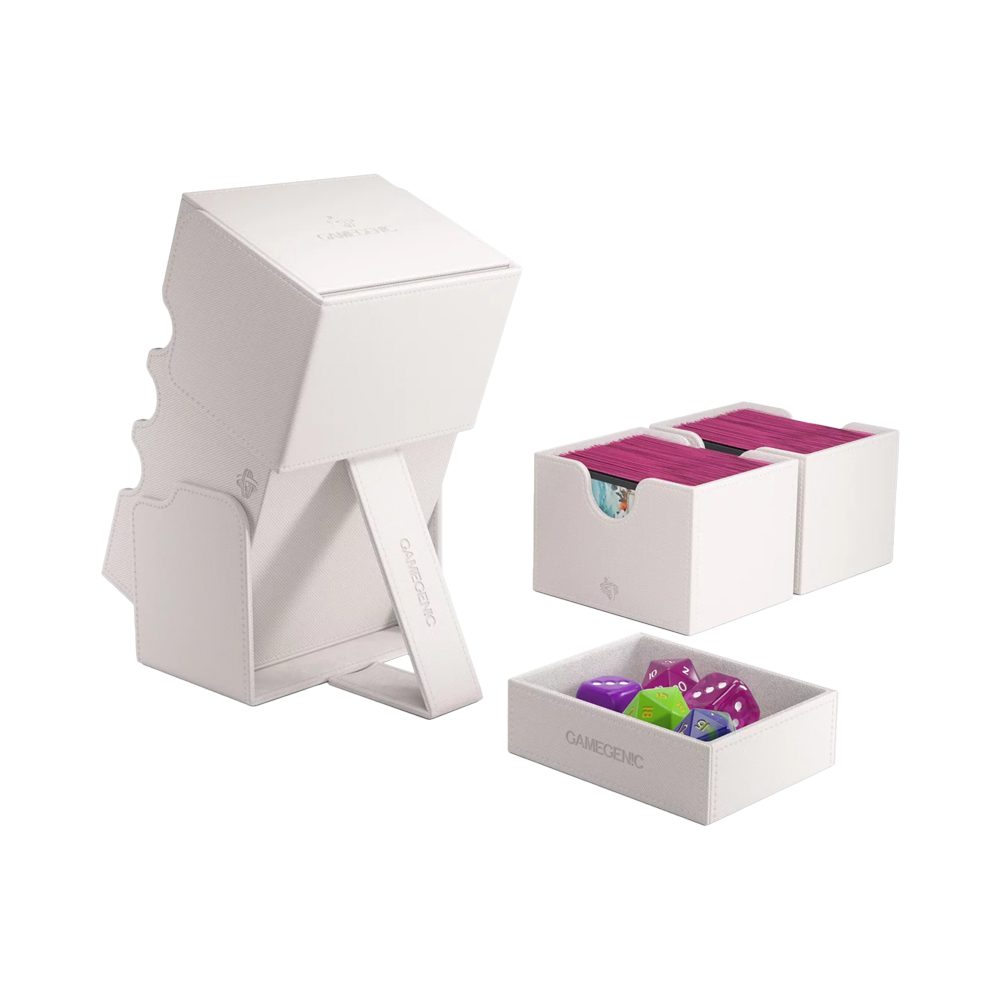 Gamegenic: Stronghold 200+ XL Convertible Deck Box - White