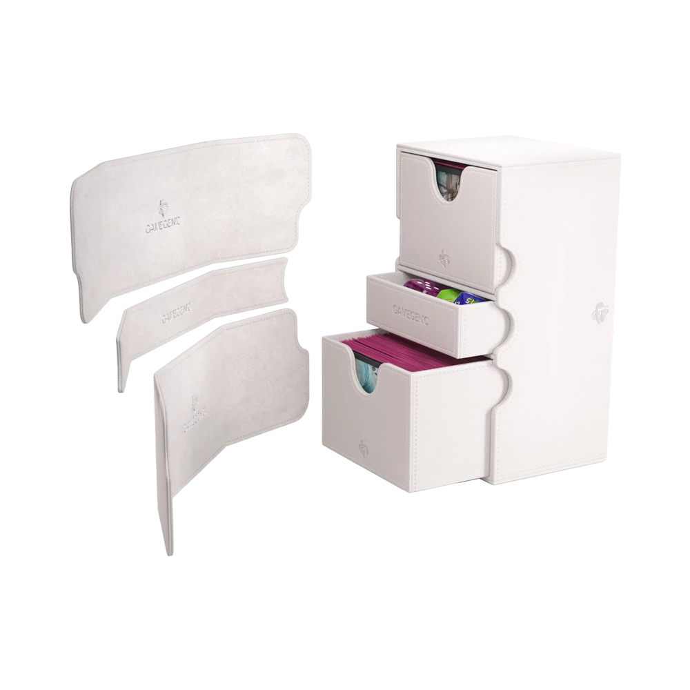 Gamegenic: Stronghold 200+ XL Convertible Deck Box - White