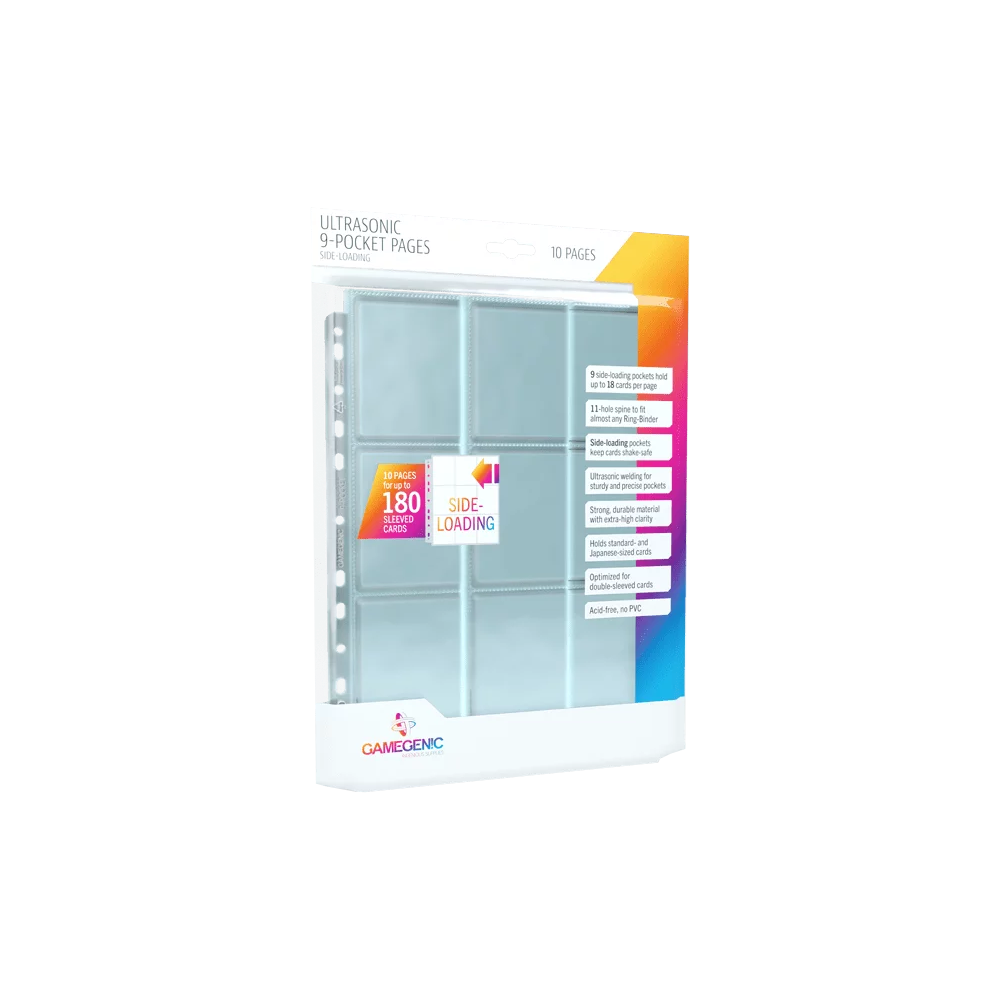 Gamegenic: Ultrasonic 9-Pocket Pages Side-Loading (10 sidor)