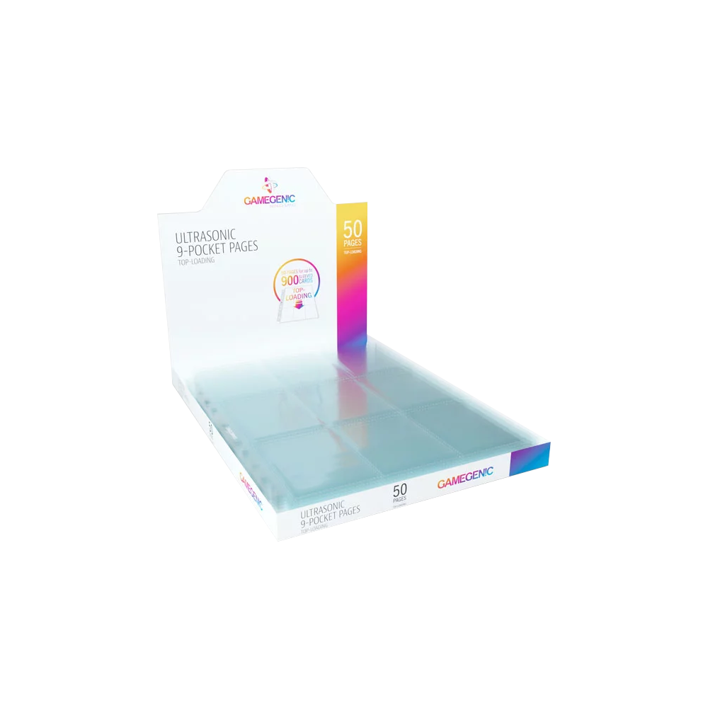 Gamegenic: Ultrasonic 9-Pocket Pages Top-Loading (50 sidor)