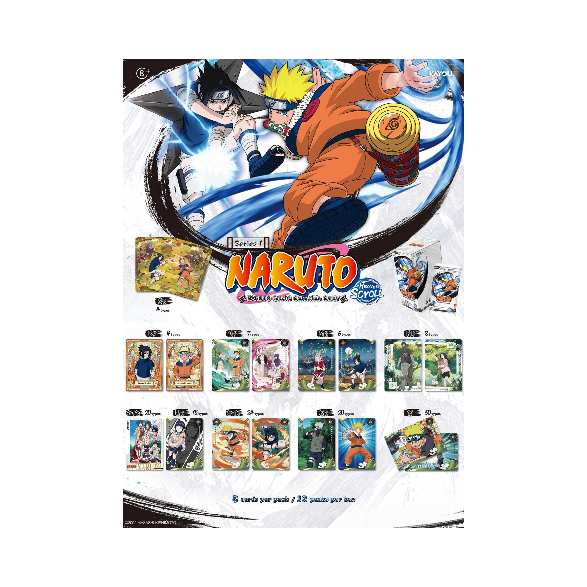 KAYOU Naruto: Smriti Collectible Cards Heaven Scroll Blister Booster Pack