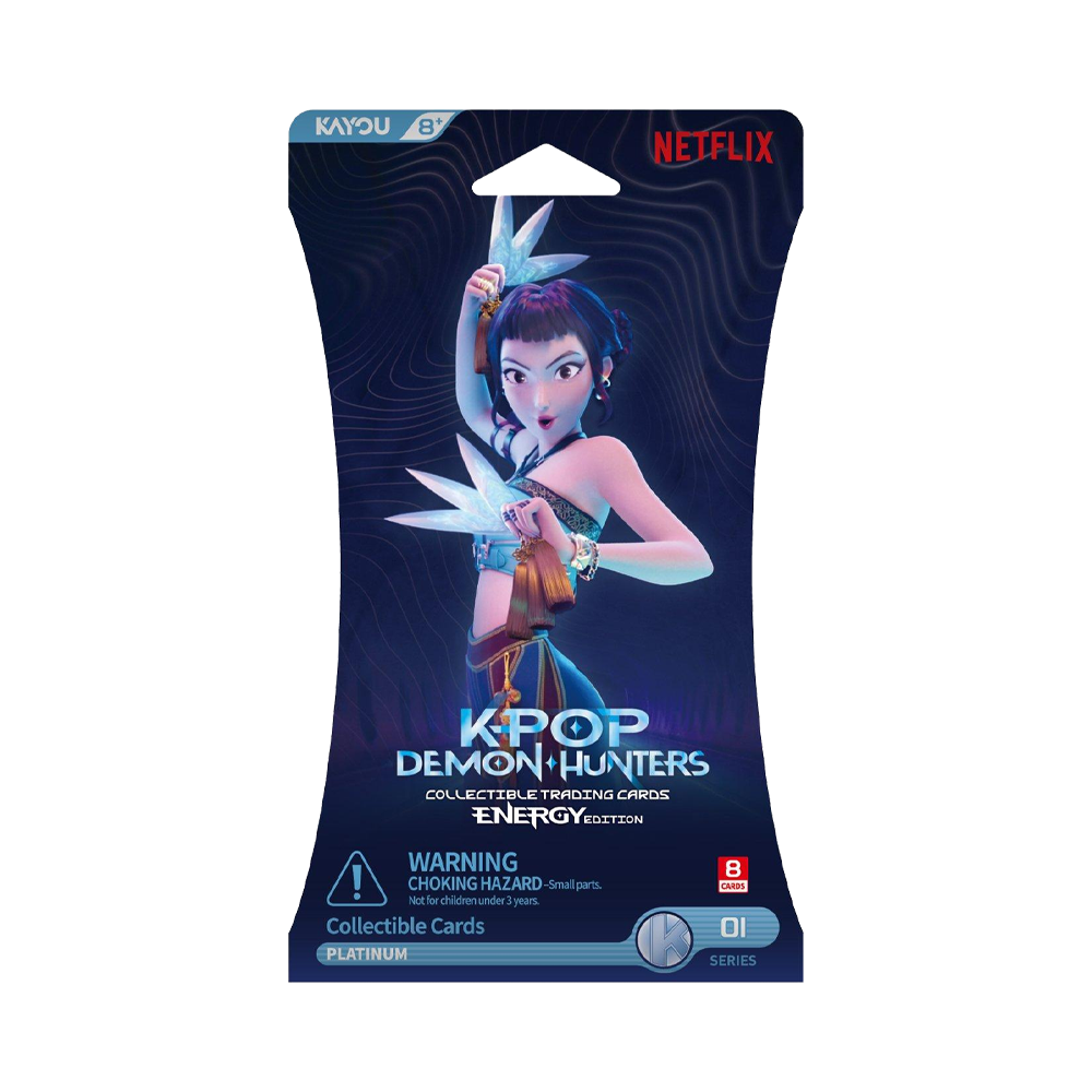 KAYOU KPop Demon Hunters: Collectible Trading Cards Series 1 – Energy Edition Blister Booster Pack