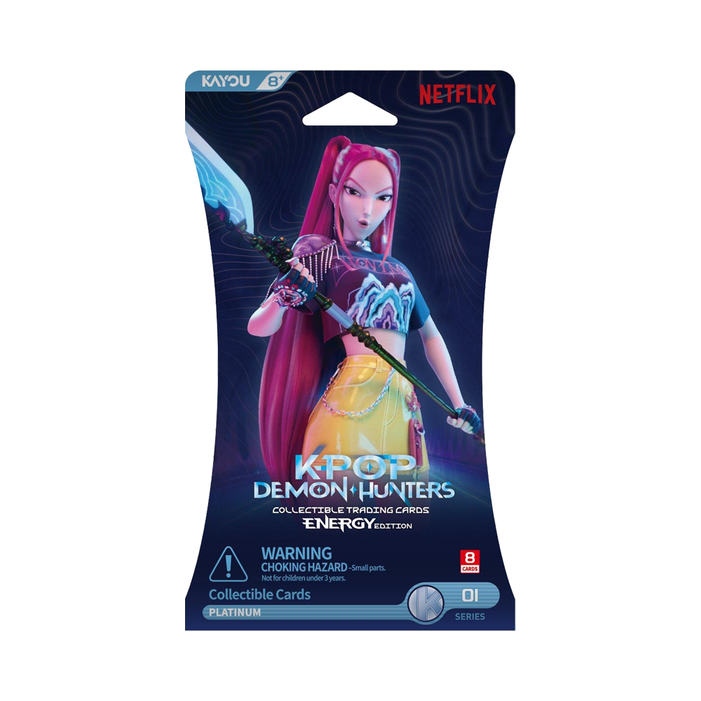 KAYOU KPop Demon Hunters: Collectible Trading Cards Series 1 – Energy Edition Blister Booster Pack