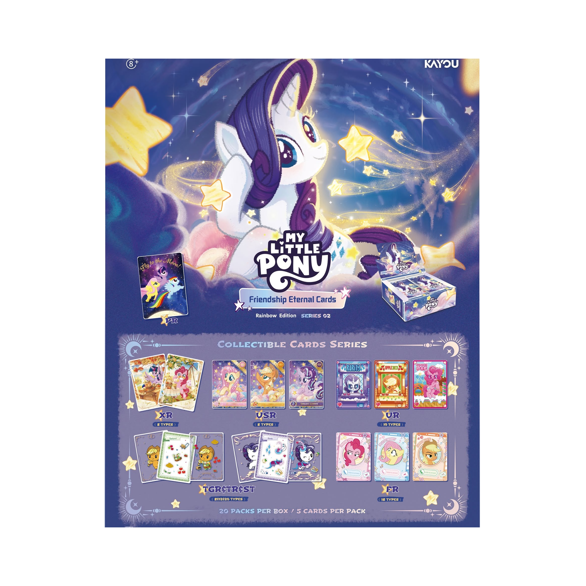 KAYOU My Little Pony: Friendship Eternal Cards Series 2 – Rainbow Edition Blister Booster Pack