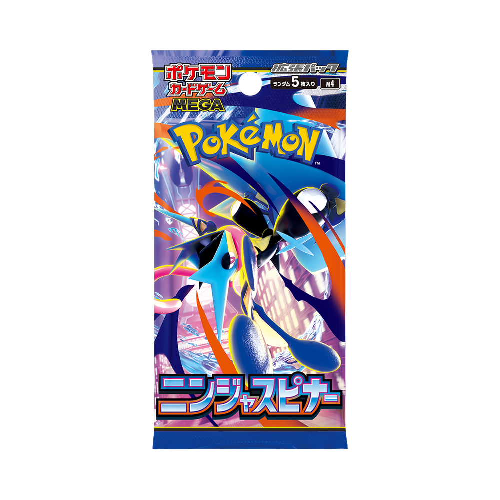 Pokémon MEGA Ninja Spinner Booster Pack (M4) - Japansk