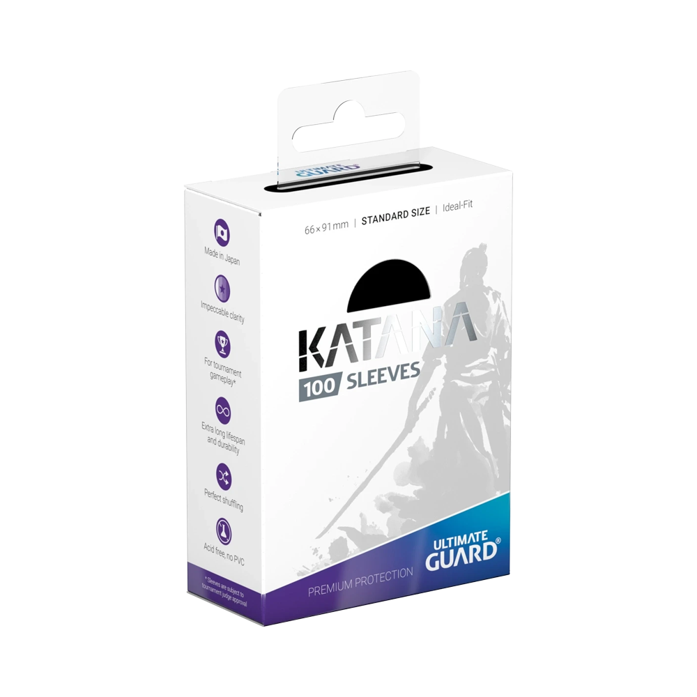 Ultimate Guard: Katana Sleeves Standard Size (100) - Black