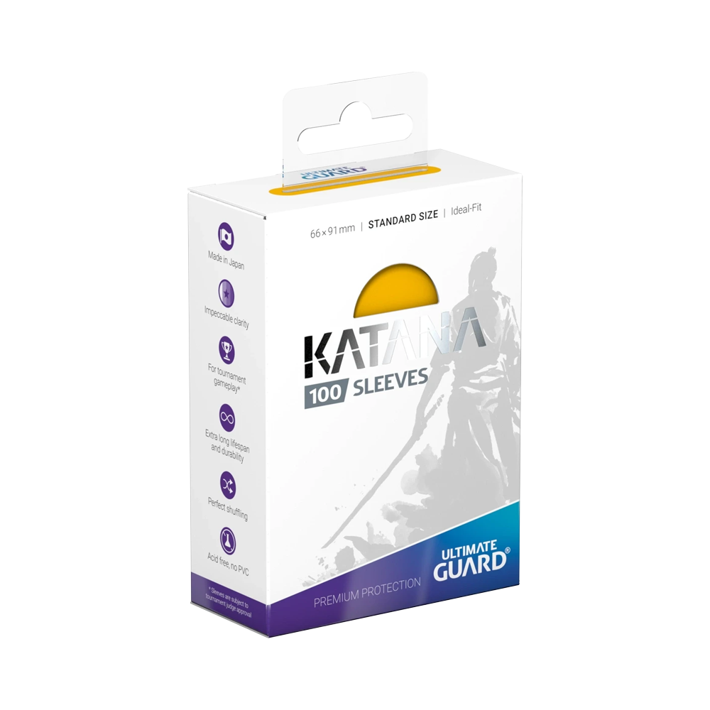 Ultimate Guard: Katana Sleeves Standard Size (100) - Yellow