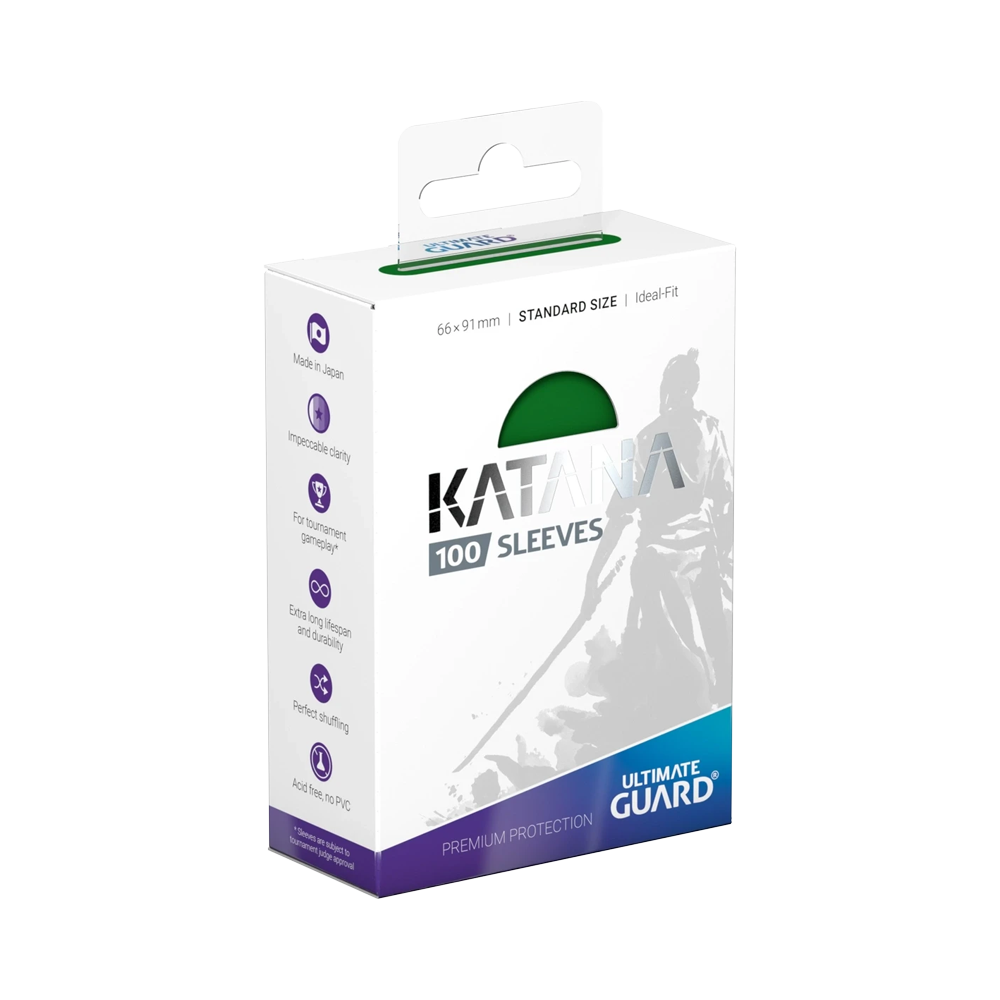 Ultimate Guard: Katana Sleeves Standard Size (100) - Green