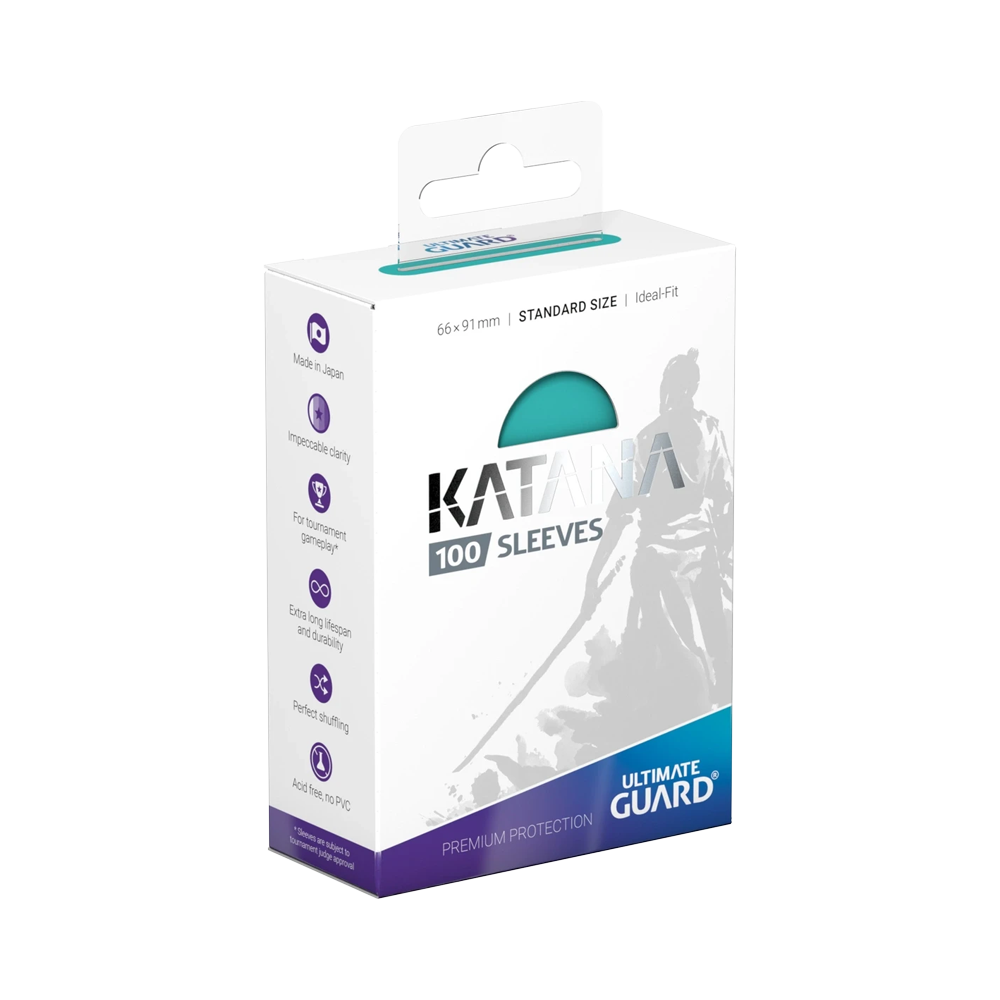Ultimate Guard: Katana Sleeves Standard Size (100) - Turquoise