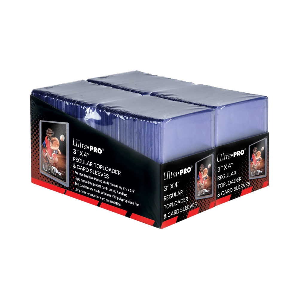 Ultra PRO: 3" x 4" Clear Regular TOPLOADER & CARD SLEEVES Bundle (200ct)