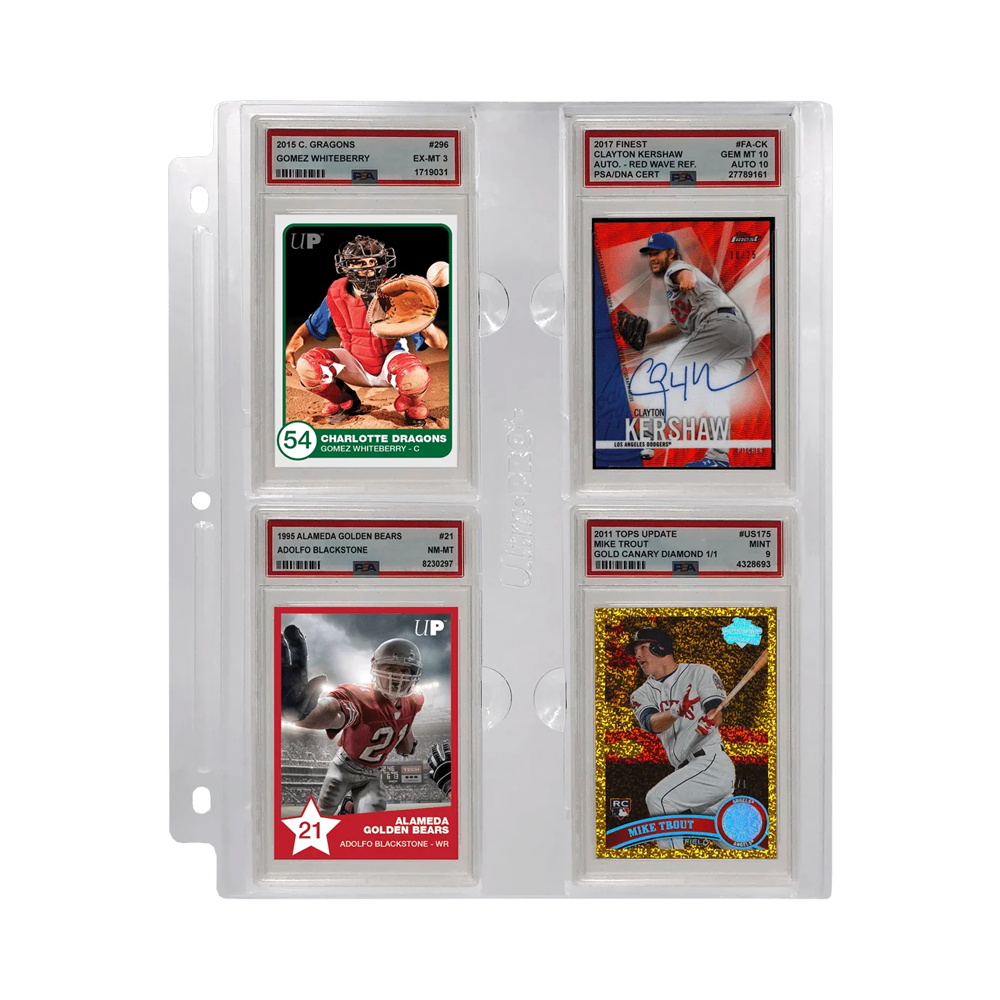Ultra PRO: 4-Pocket Page for Graded PSA Slabs (1ct)