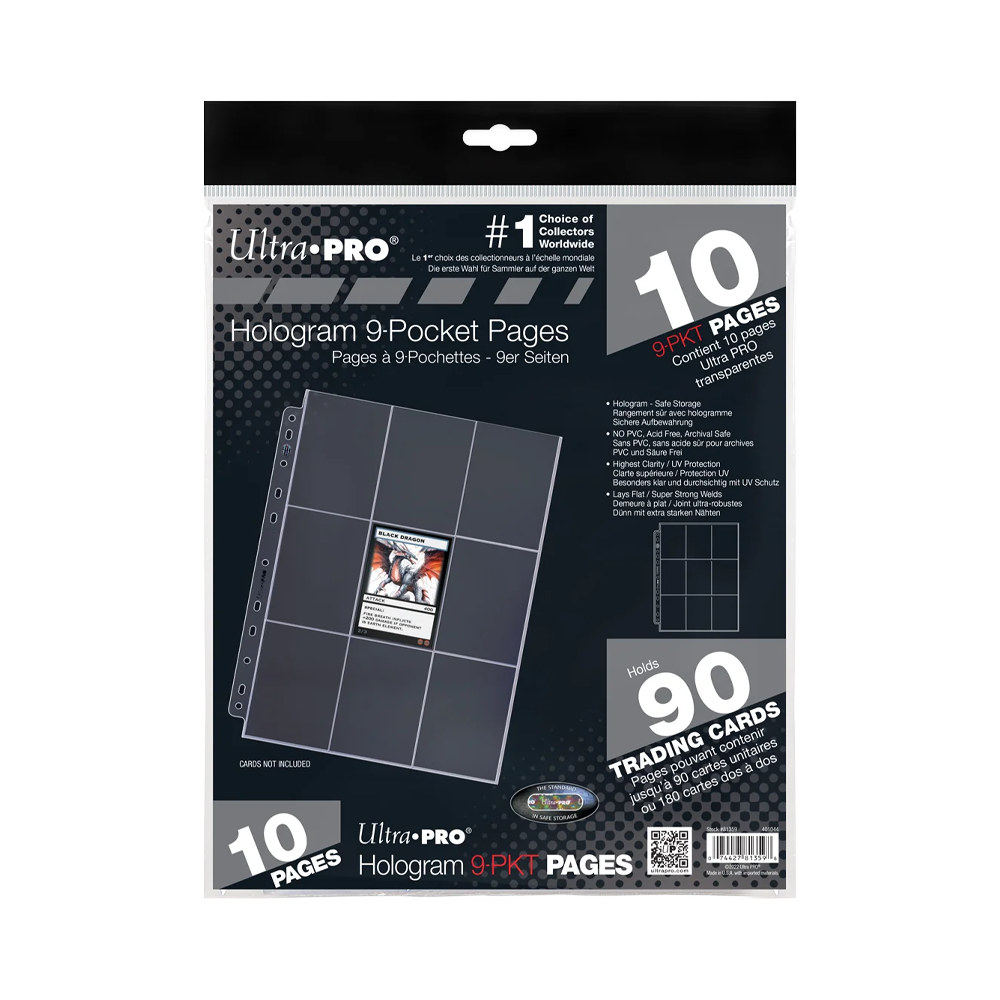Ultra PRO: 9-Pocket Platinum Pages (10ct) – Standard Size