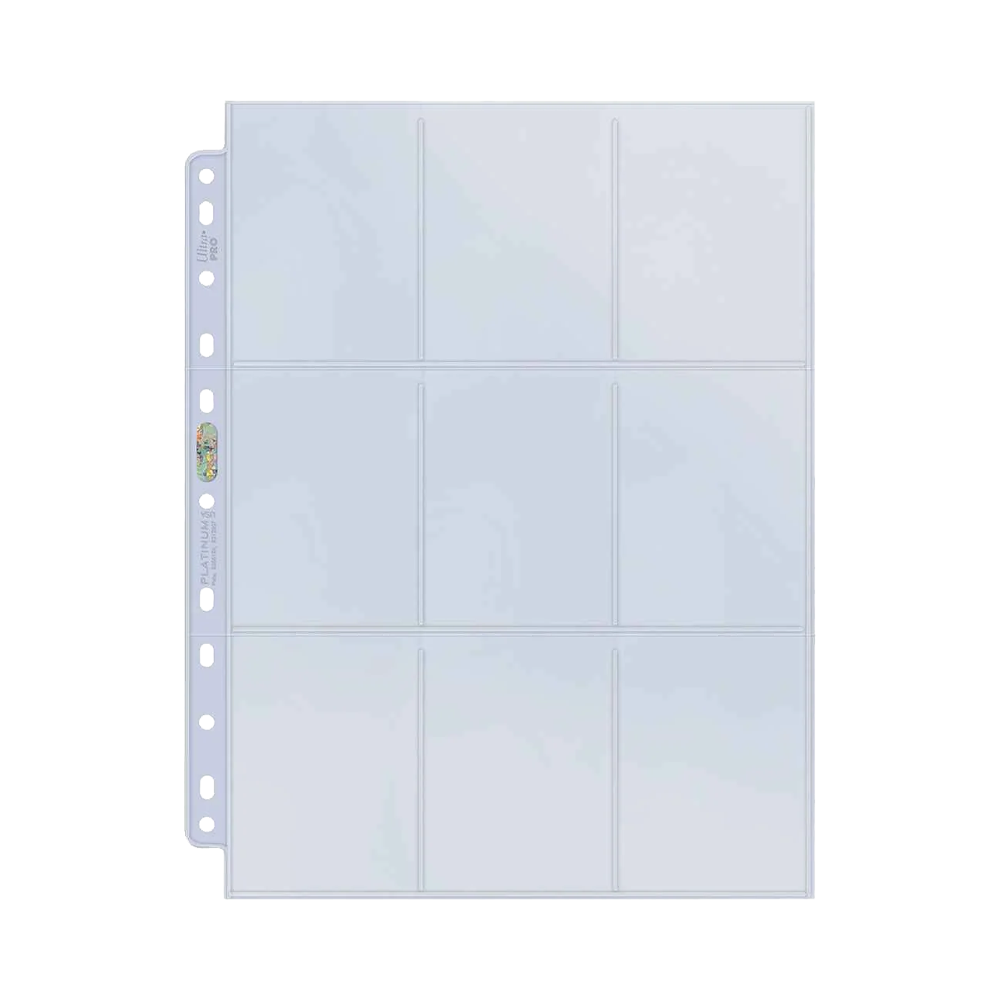 Ultra PRO: 9-Pocket Platinum Pages (10ct) – Standard Size