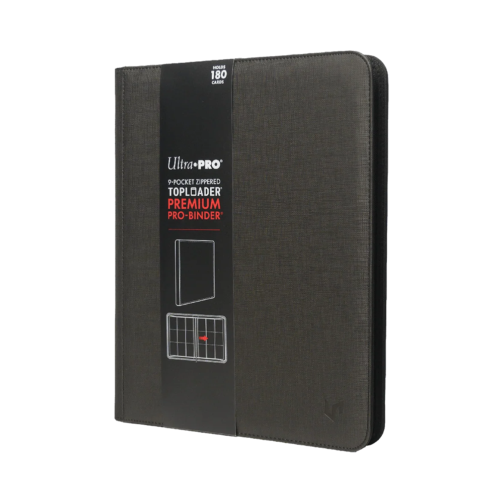 Ultra PRO: 9-Pocket Zippered TOPLOADER Premium PRO-Binder - Black
