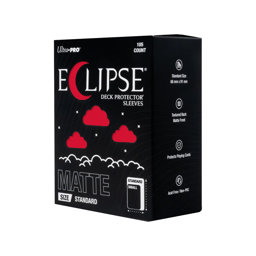 Ultra PRO: ECLIPSE Matte Standard Deck Protector Sleeves (105ct) - Apple Red