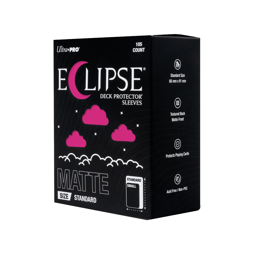 Ultra PRO: ECLIPSE Matte Standard Deck Protector Sleeves (105ct) - Hot Pink