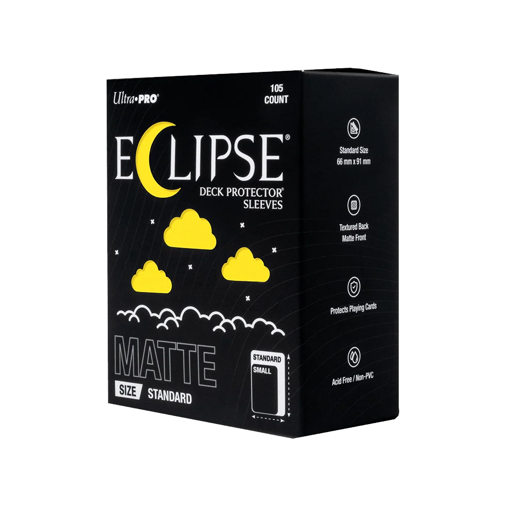 Ultra PRO: ECLIPSE Matte Standard Deck Protector Sleeves (105ct) - Lemon Yellow