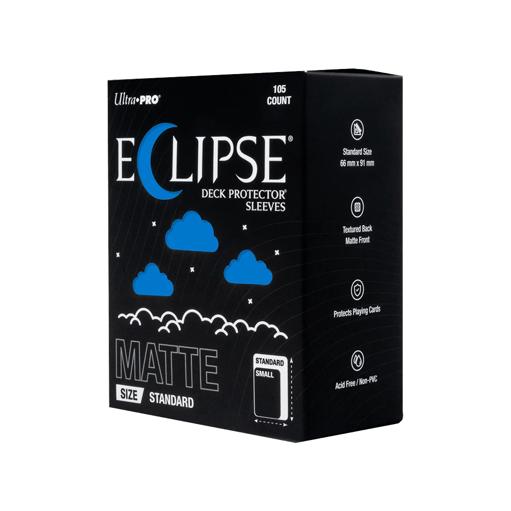 Ultra PRO: ECLIPSE Matte Standard Deck Protector Sleeves (105ct) - Pacific Blue