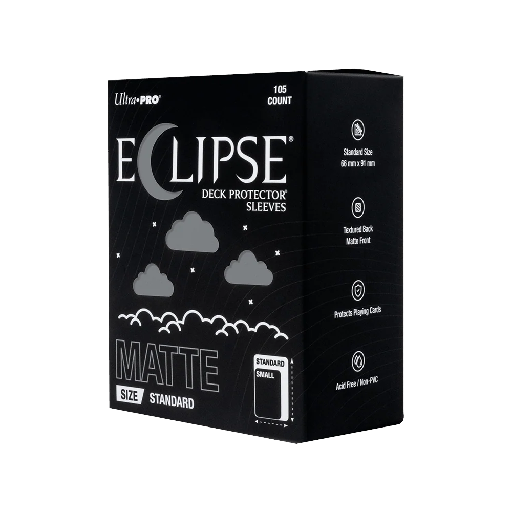 Ultra PRO: ECLIPSE Matte Standard Deck Protector Sleeves (105ct) - Smoke Grey