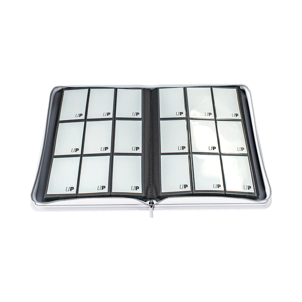 Ultra PRO: Vivid 9-Pocket Zippered PRO-Binder - White