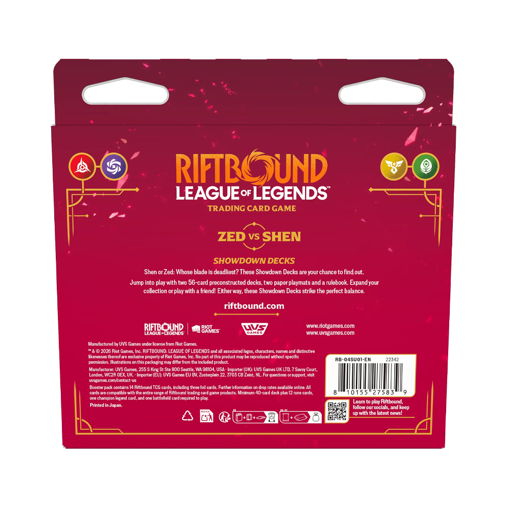 Riftbound: League of Legends – Vendetta Zed VS Shen Showdown Deck